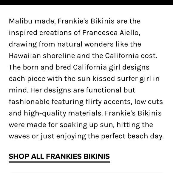 FRANKIES BIKINIS 👙 NWT SIZE LARGE STRING BOTTOM - Picture 7 of 8